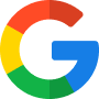 Google logo with multicolored lettering, representing the Google brand and search platform