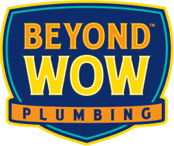 Beyond Wow Plumbing certified service badge graphic