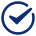 Beyond Wow blue checkmark trust icon graphic