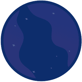 Beyond Wow navy circle decorative background element