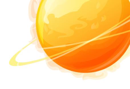 Beyond Wow sun space theme illustration