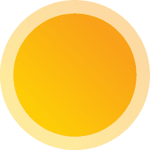 Beyond Wow yellow sphere space theme design element
