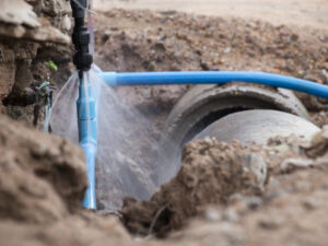 Beyond Wow licensed plumbing technician at work