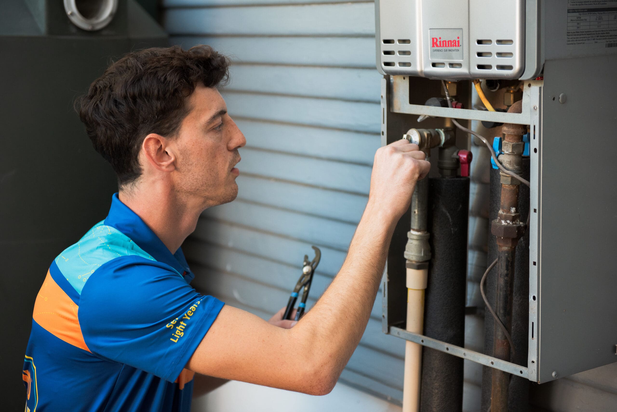 Beyond Wow expert plumbing inspection in progress