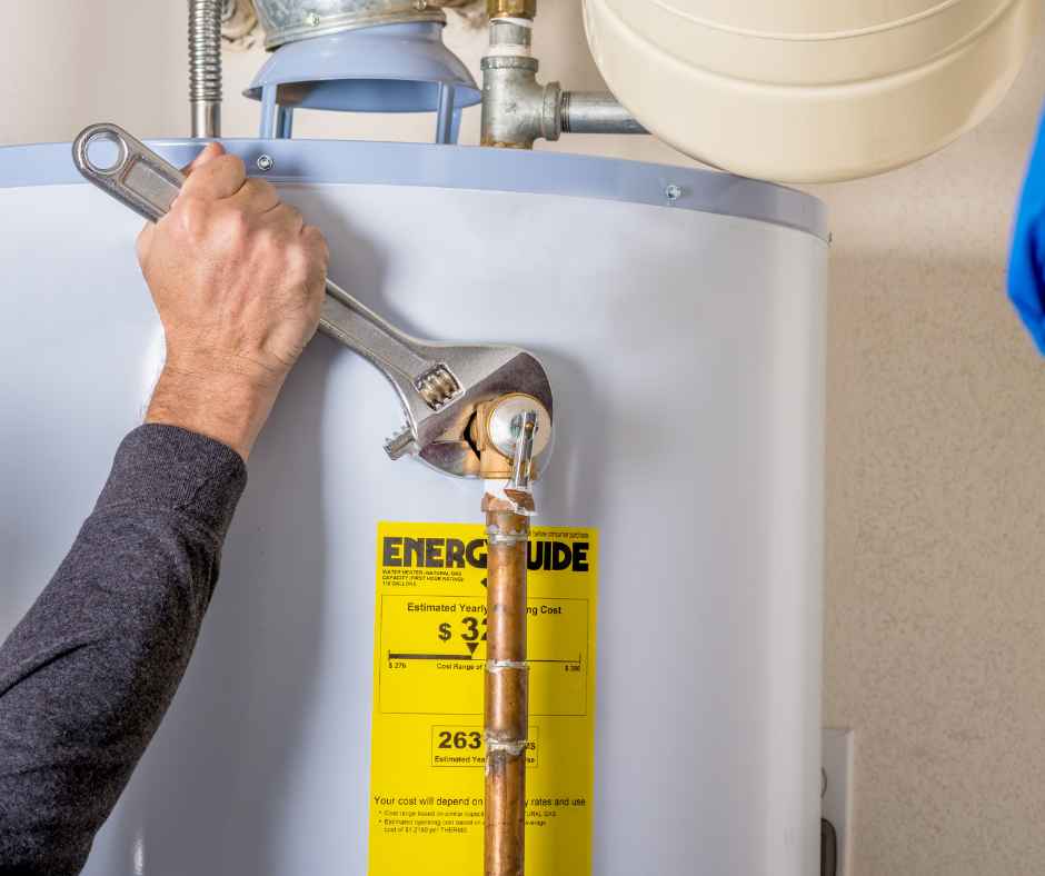 Performing maintenance on a water heater
