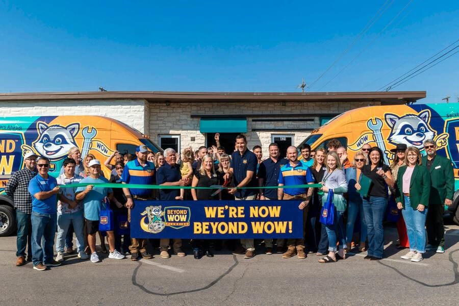 Beyond Wow Plumbing brand reveal celebration event