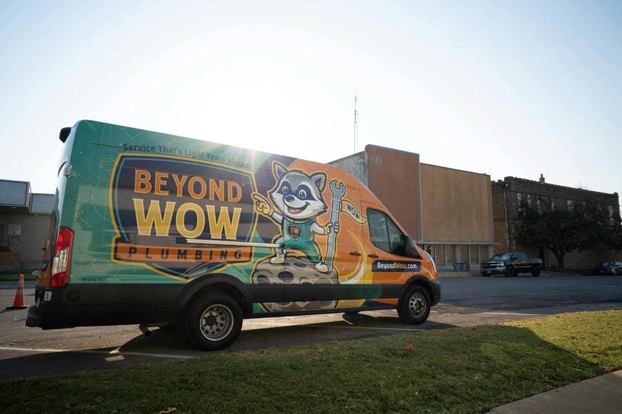 Beyond Wow Plumbing rebranding reveal event photo