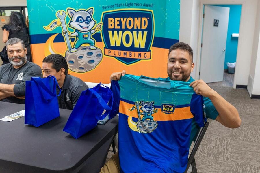 Beyond Wow Plumbing brand reveal even
